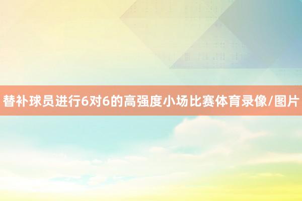 替补球员进行6对6的高强度小场比赛体育录像/图片