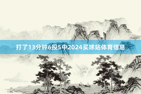 打了13分钟6投5中2024买球站体育信息