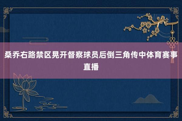 桑乔右路禁区晃开督察球员后倒三角传中体育赛事直播