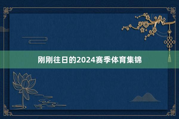 刚刚往日的2024赛季体育集锦