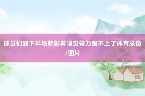 球员们到下半场就彰着嗅觉膂力跟不上了体育录像/图片
