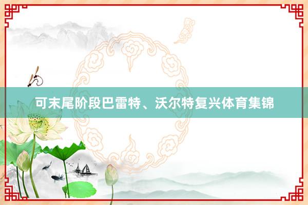 可末尾阶段巴雷特、沃尔特复兴体育集锦