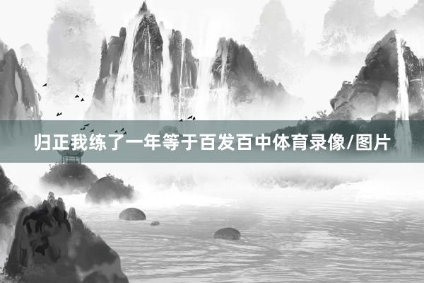 归正我练了一年等于百发百中体育录像/图片