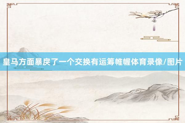 皇马方面暴戾了一个交换有运筹帷幄体育录像/图片