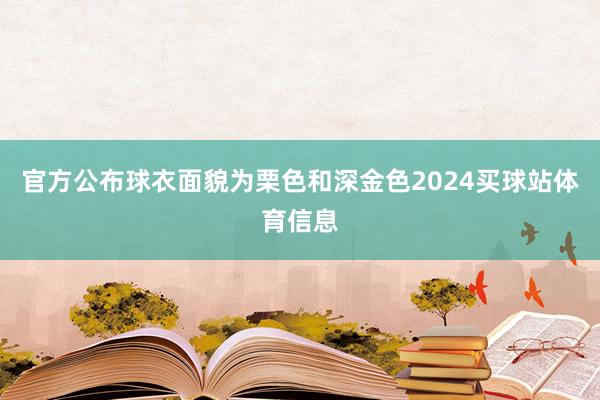 官方公布球衣面貌为栗色和深金色2024买球站体育信息