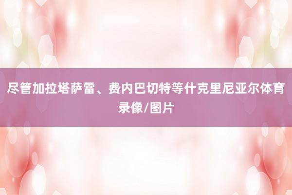 尽管加拉塔萨雷、费内巴切特等什克里尼亚尔体育录像/图片