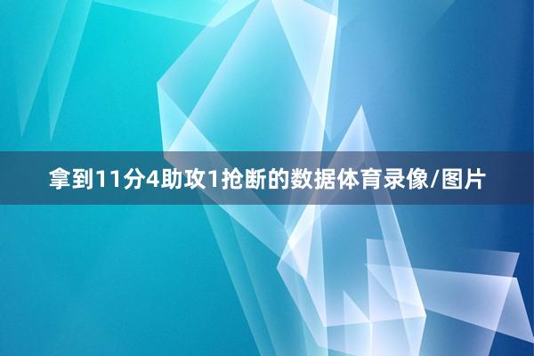 拿到11分4助攻1抢断的数据体育录像/图片