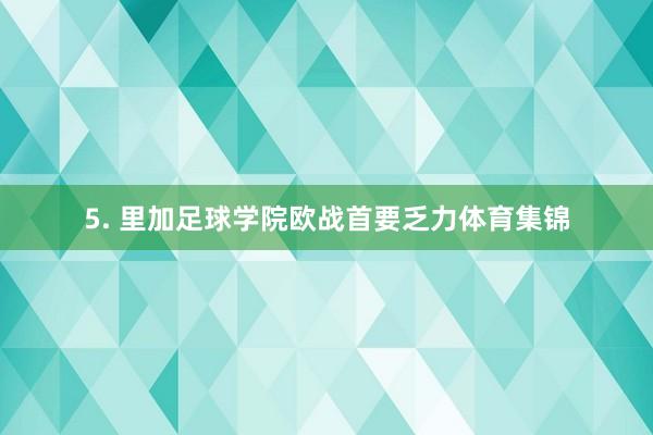 5. 里加足球学院欧战首要乏力体育集锦