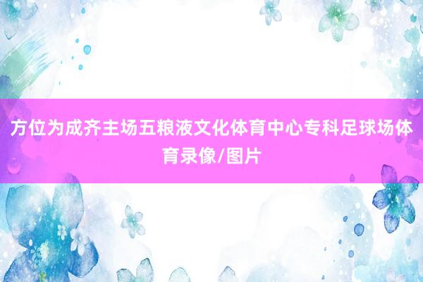 方位为成齐主场五粮液文化体育中心专科足球场体育录像/图片