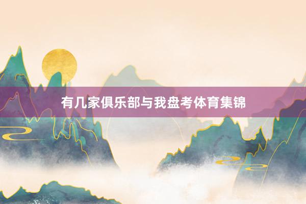 有几家俱乐部与我盘考体育集锦