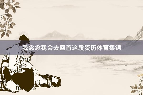 我念念我会去回首这段资历体育集锦