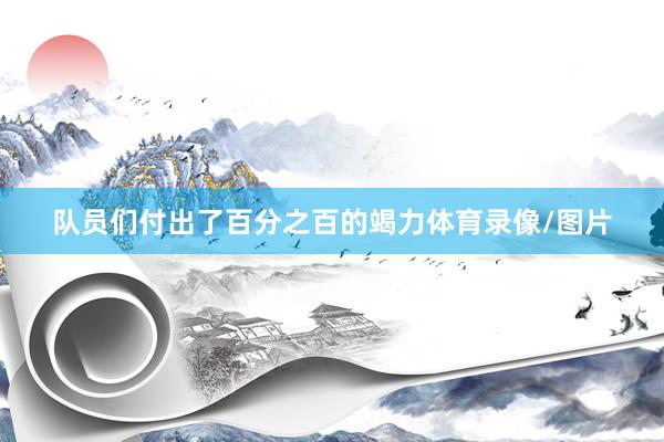队员们付出了百分之百的竭力体育录像/图片