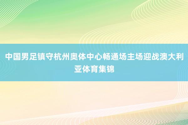 中国男足镇守杭州奥体中心畅通场主场迎战澳大利亚体育集锦
