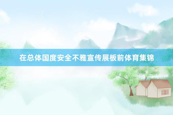 在总体国度安全不雅宣传展板前体育集锦