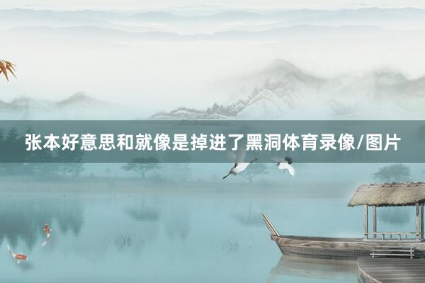 张本好意思和就像是掉进了黑洞体育录像/图片