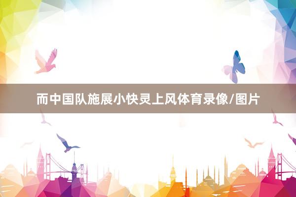 而中国队施展小快灵上风体育录像/图片