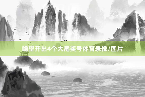 瞻望开出4个大尾奖号体育录像/图片