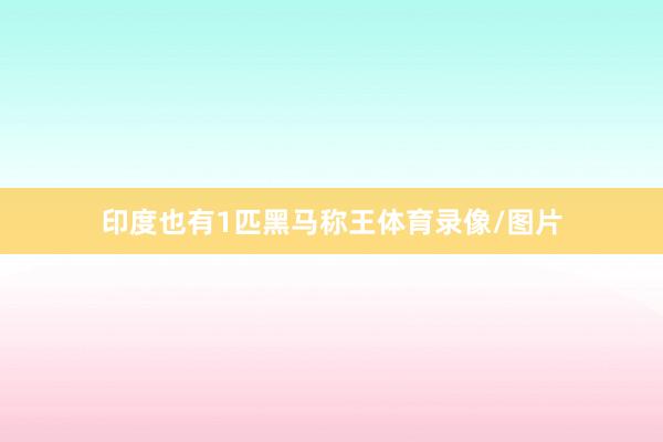 印度也有1匹黑马称王体育录像/图片