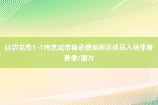 延边龙鼎1-1南京城市精彩俄顷两边球员入场体育录像/图片