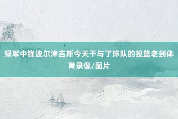 绿军中锋波尔津吉斯今天干与了球队的投篮老到体育录像/图片