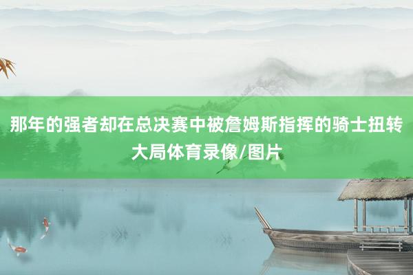 那年的强者却在总决赛中被詹姆斯指挥的骑士扭转大局体育录像/图片